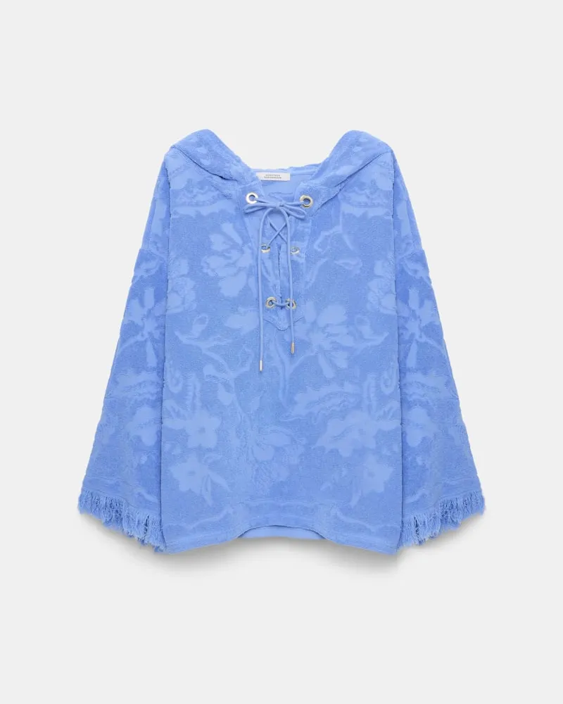 Dorothee Schumacher Hoodie mit floralem Muster Blau