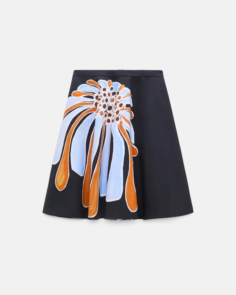 Dorothee Schumacher Rock mit floralem Signature-Print aus Baumwoll-Popeline Blau