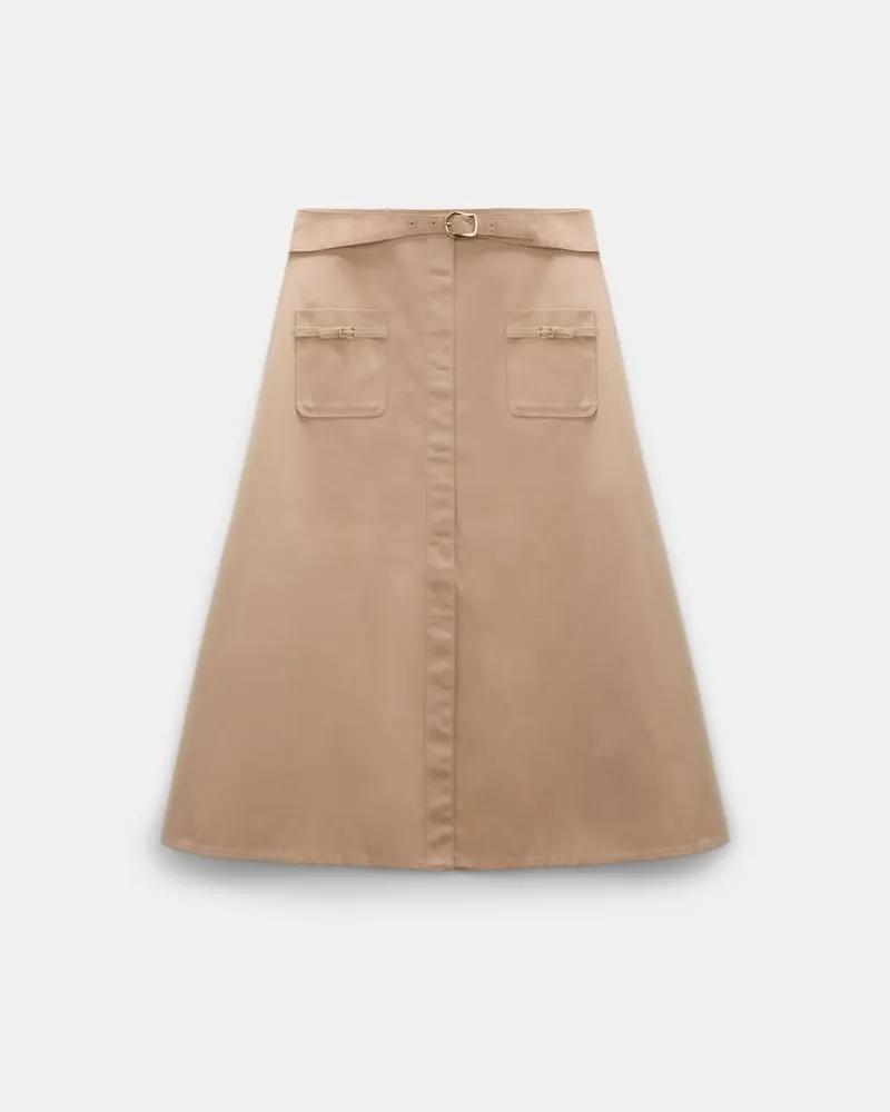 Dorothee Schumacher Rock aus Technostoff Beige