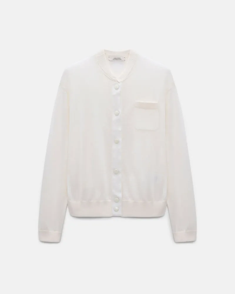 Dorothee Schumacher Cardigan im Bomberjacken-Stil Weiß