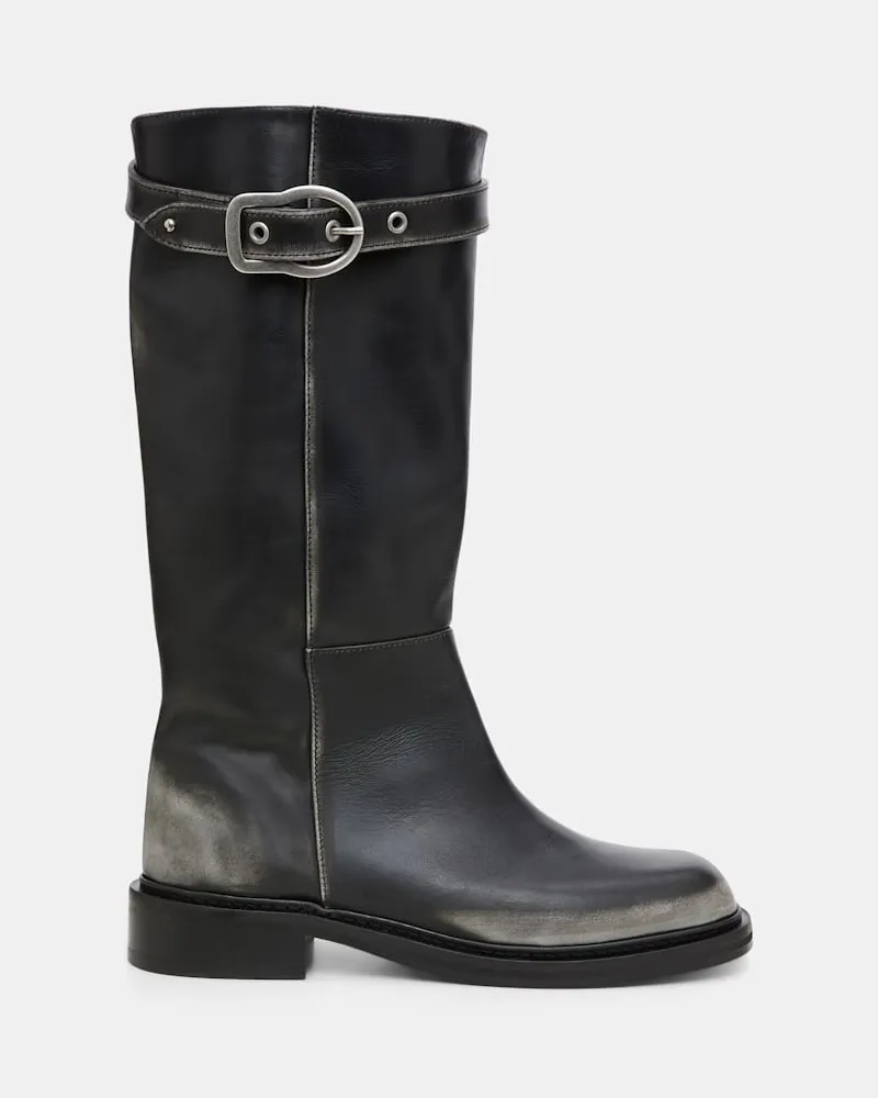 Dorothee Schumacher Hohe Boots mit Signature-Schließe Grau