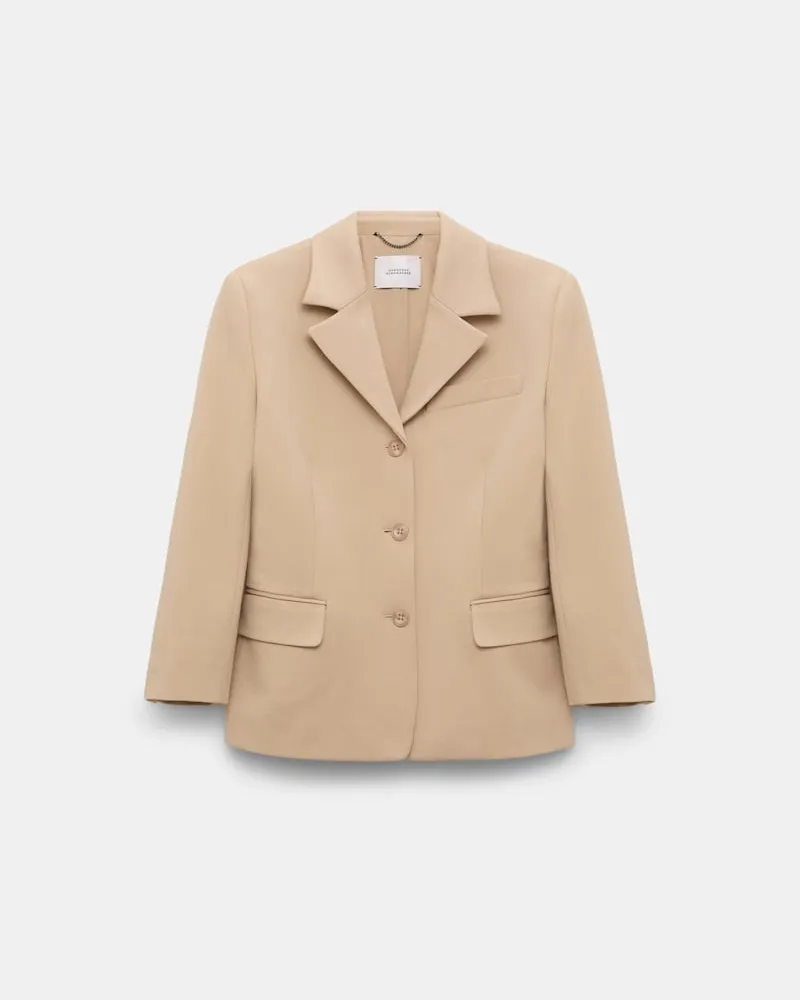 Dorothee Schumacher Mini Blazer aus Punto Milano Beige