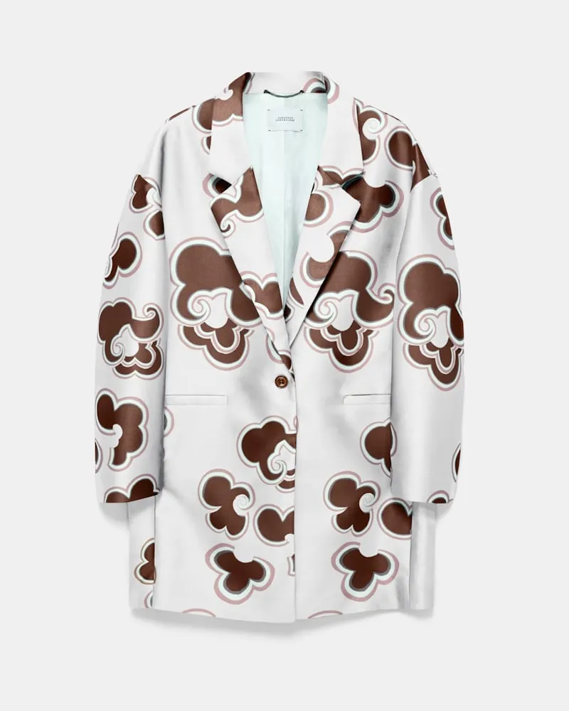 Dorothee Schumacher Kurzermantel aus bedrucktem Duchesse-Twill Multi