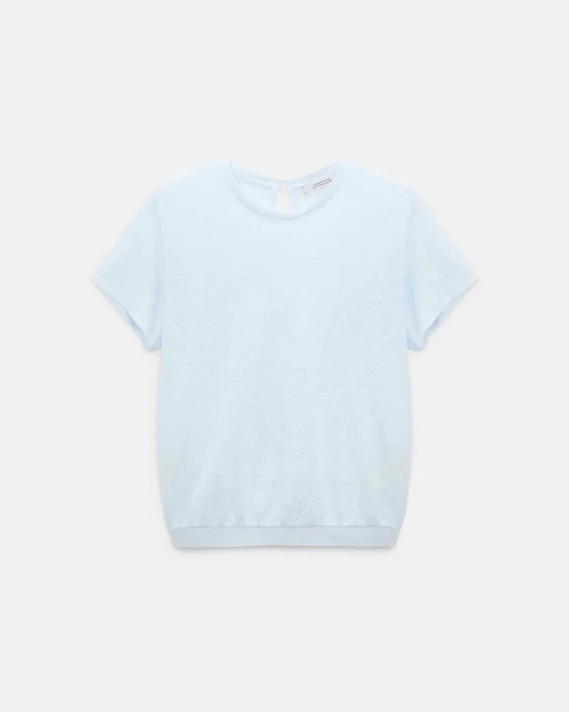 Dorothee Schumacher Shirt mit Strickbündchen Blau