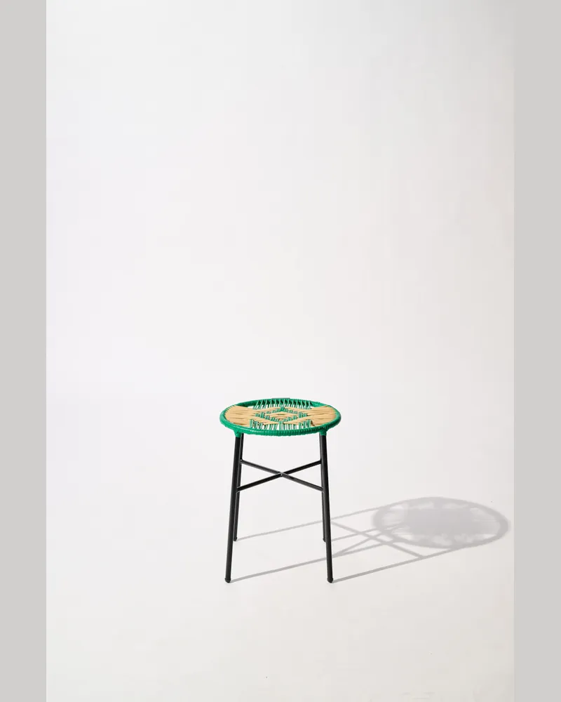 Dorothee Schumacher Handgeflochtener Hocker Grün