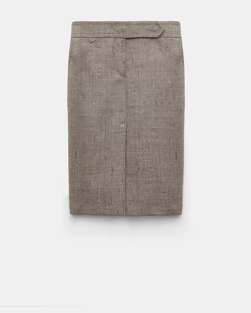 Dorothee Schumacher Pencilskirt mit breitem Bund Braun