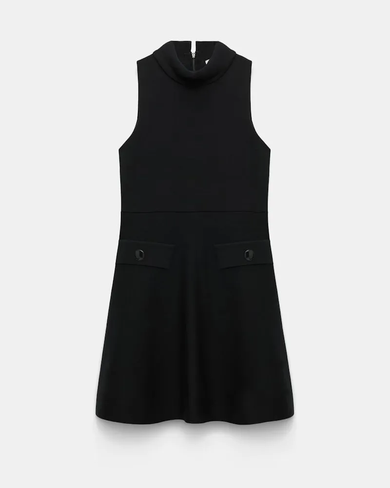 Dorothee Schumacher Doubleface Kleid aus Merino Schwarz