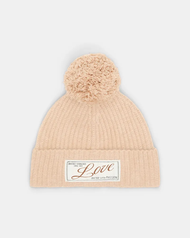 Dorothee Schumacher Mütze aus Merino und Kaschmir Beige
