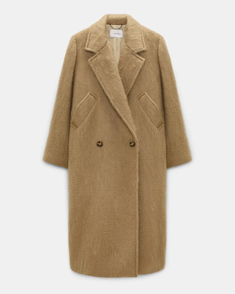 Dorothee Schumacher Mantel aus Mohair-Wollmischung Beige