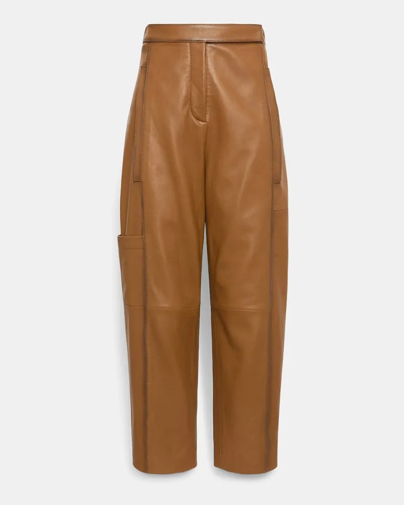 Dorothee Schumacher Peg Top Lederhose Braun