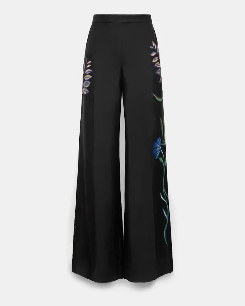Dorothee Schumacher Hose aus Seidentwill mit Signature-Print Multi