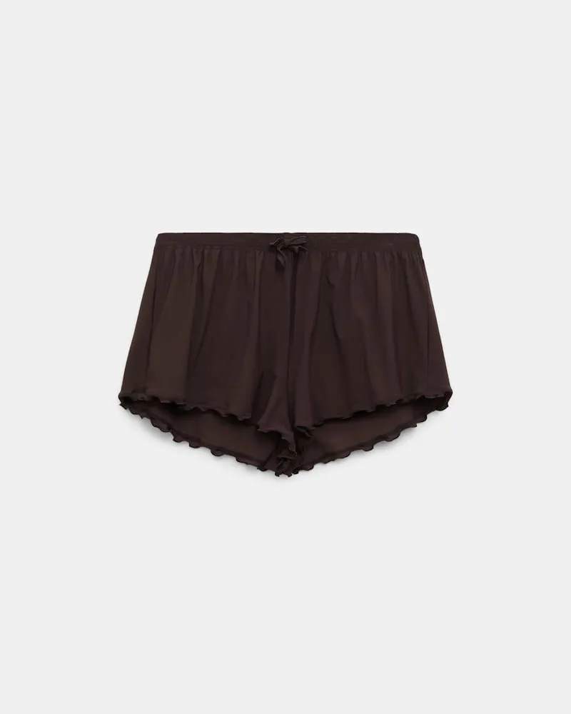 Dorothee Schumacher Lingerie-Shorts aus technischem Jersey Braun