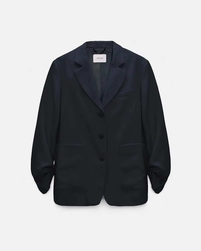 Dorothee Schumacher Blazer aus technischem Leinen Blau