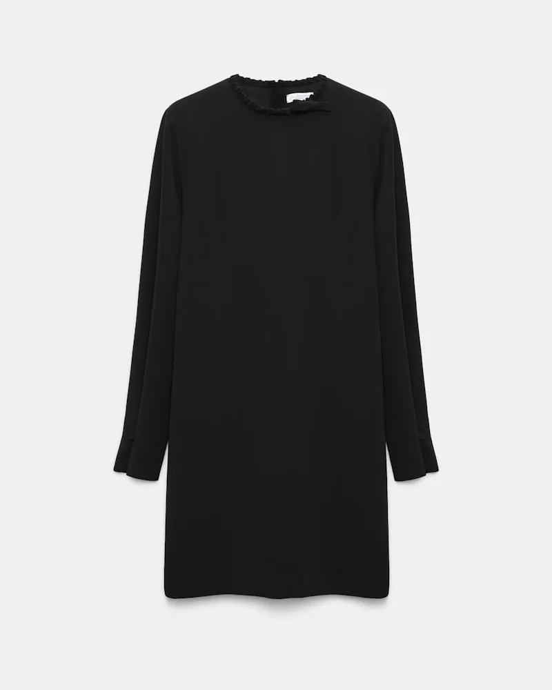 Dorothee Schumacher Kurzes Shiftkleid aus japanischem Crêpe Schwarz