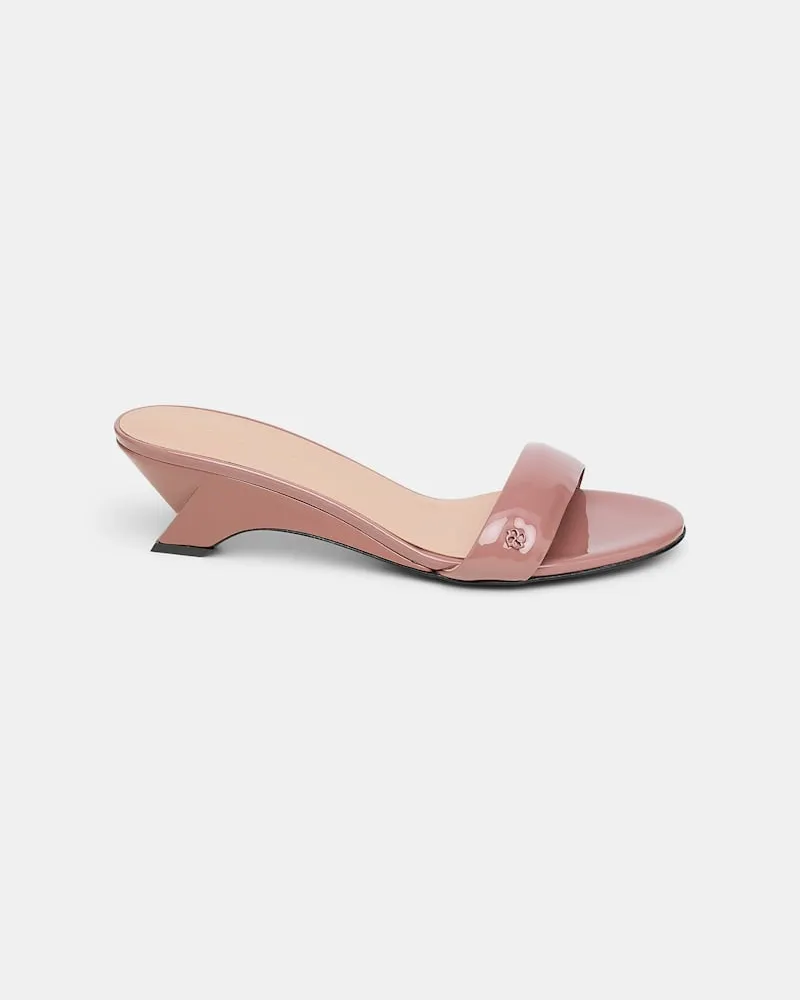 Dorothee Schumacher Shiny Mule Wedges Braun