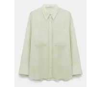 Dorothee Schumacher Oversized Bluse aus Cotton Voile Grün