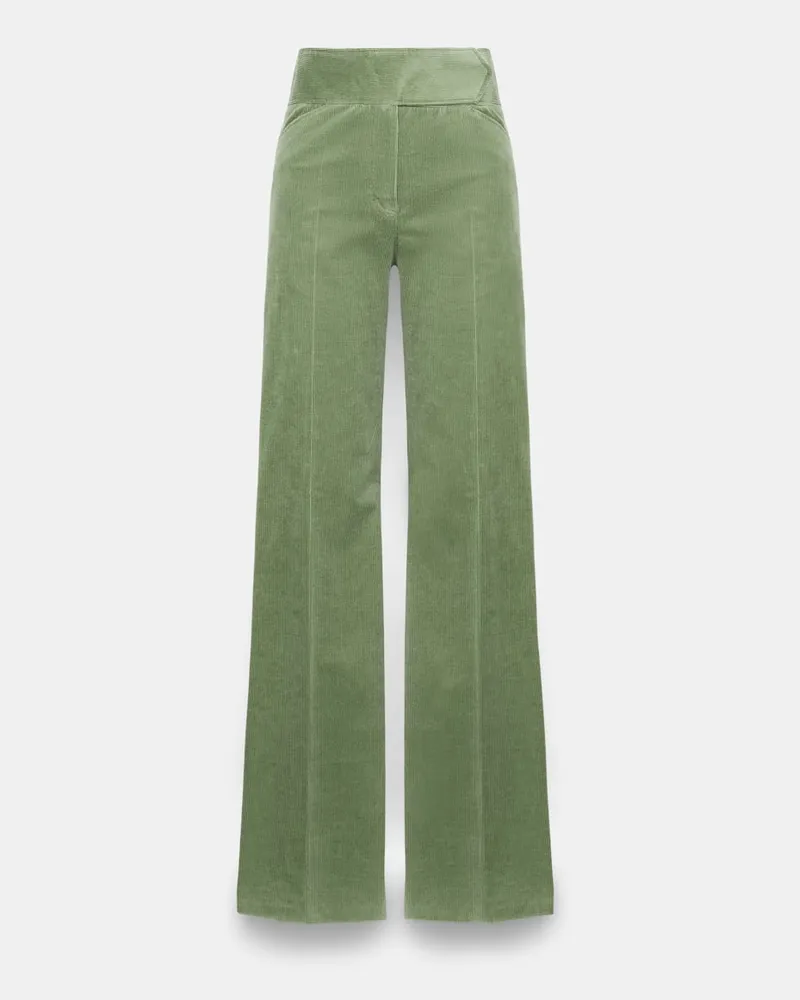 Dorothee Schumacher Cord Hose mit ausgestelltem Bein Grün