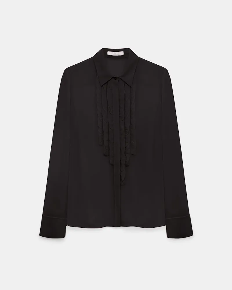 Dorothee Schumacher Bluse aus Georgette Schwarz