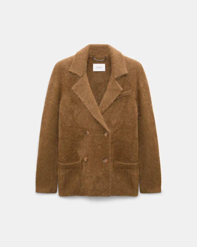Dorothee Schumacher Zweireiher-Blazer aus Merino und Kaschmir Braun