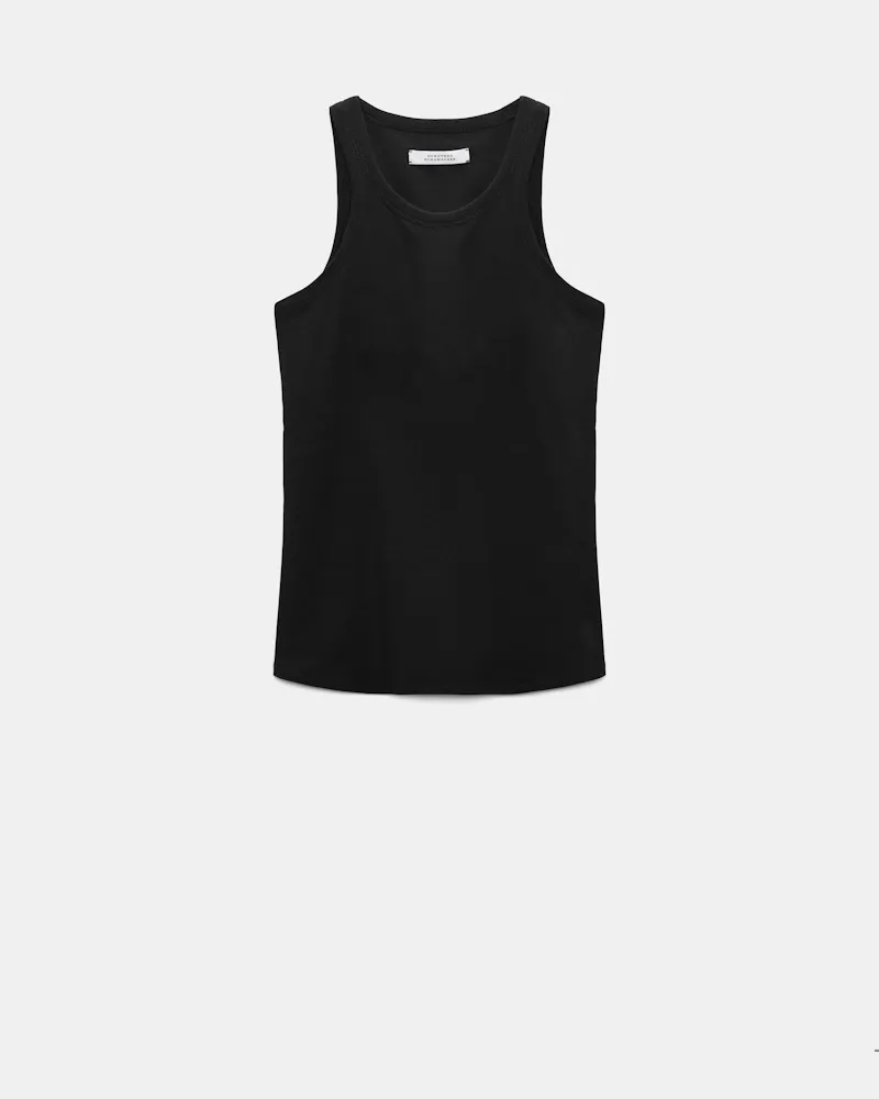 Dorothee Schumacher Tanktop aus Stretch-Baumwolle Schwarz