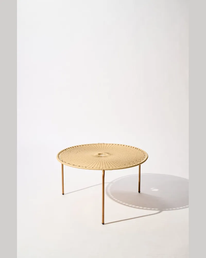 Dorothee Schumacher Großer handgeflochtener Coffee Table Beige