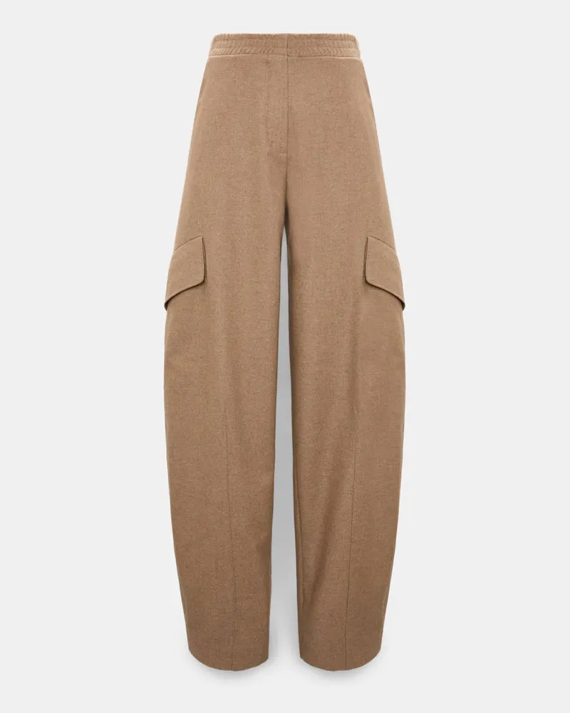 Dorothee Schumacher Barrel Pants aus leichtem Flanell Braun