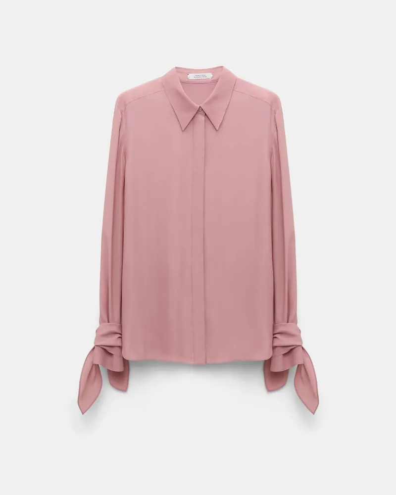 Dorothee Schumacher Bluse mit abnehmbarem Binde-Element Rosa