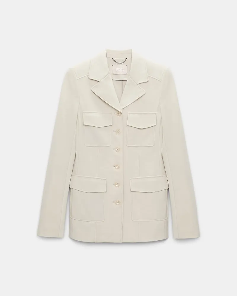 Dorothee Schumacher Blazer aus Punto Milano Weiß
