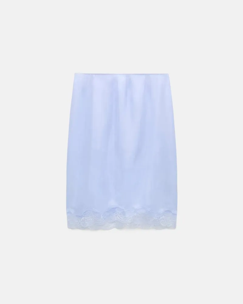 Dorothee Schumacher Gedoppelter Lingerie-Rock aus Seiden-Habotai Blau