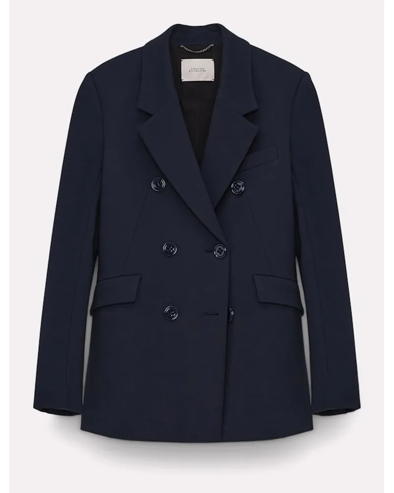 Dorothee Schumacher Doppelreihiger Blazer aus Punto Milano Blau