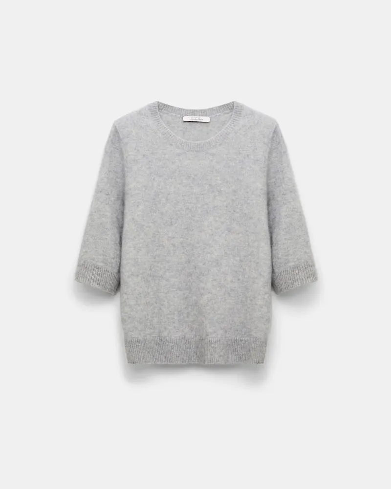 Dorothee Schumacher Fluffy Pullover mit 3/4 Arm Grau