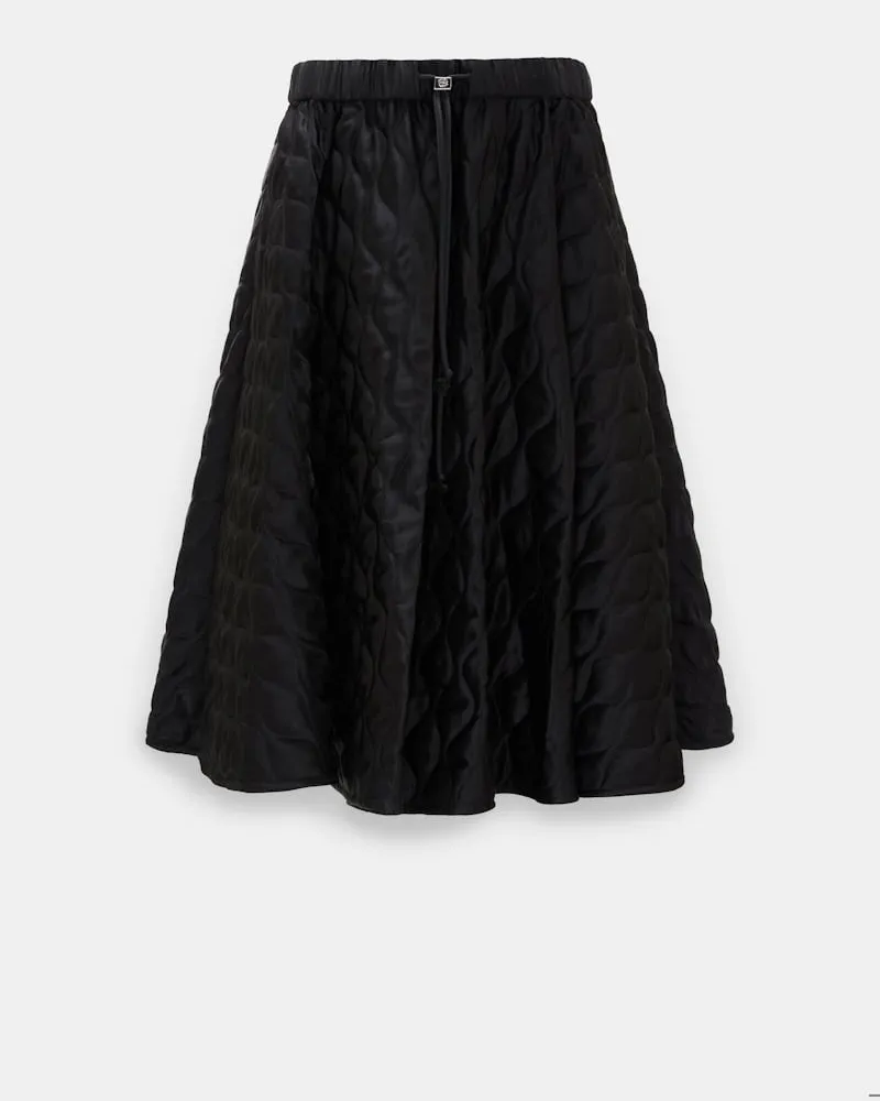 Dorothee Schumacher Wattierte Rock aus japanischem Satin Schwarz