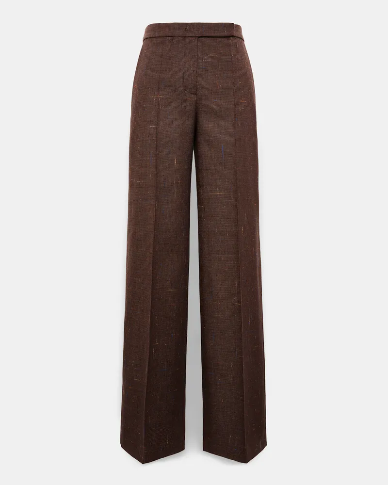 Dorothee Schumacher Wide Pants aus Schurwolle Braun