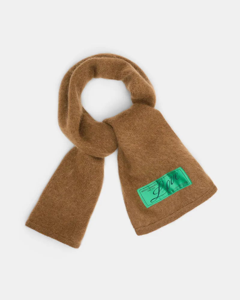 Dorothee Schumacher Schal aus Merino und Kaschmir Braun