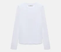 Longsleeve aus Stretch-Baumwolle mit farblich abgestimmten Ziernähten