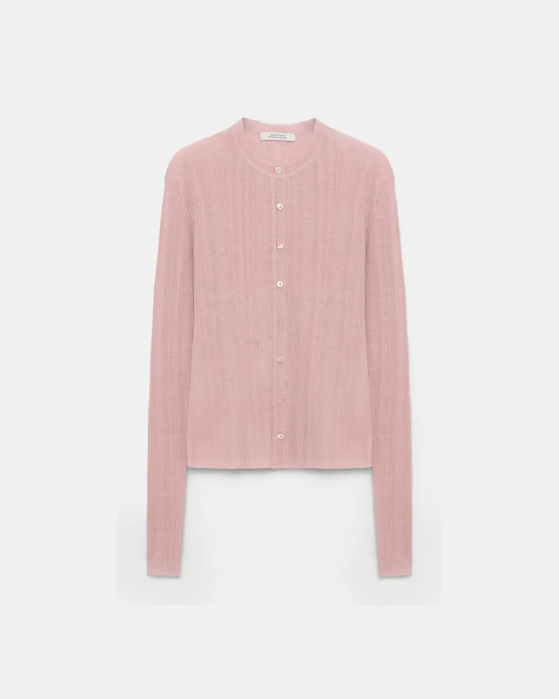 Dorothee Schumacher Cardigan aus Leinenmix Rosa