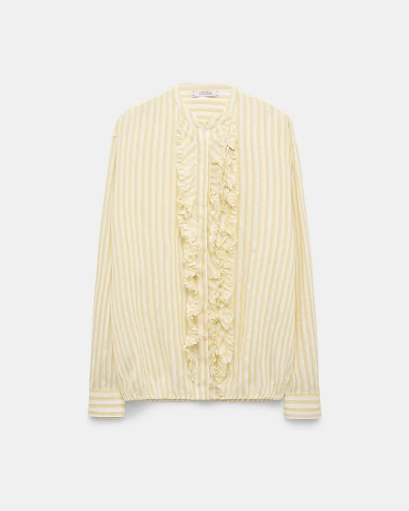 Dorothee Schumacher Blouson-Bluse mit Rüschen Gelb