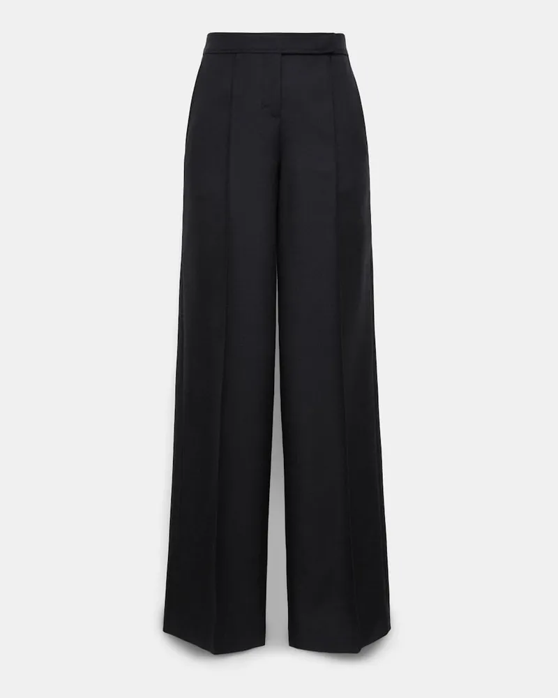 Dorothee Schumacher Hose mit weitem Bein Schwarz