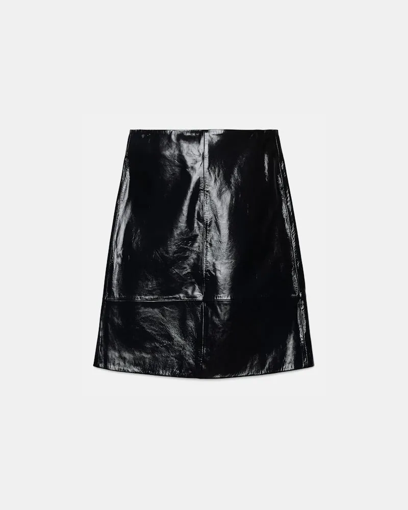 Dorothee Schumacher Rock aus Lackleder Blau