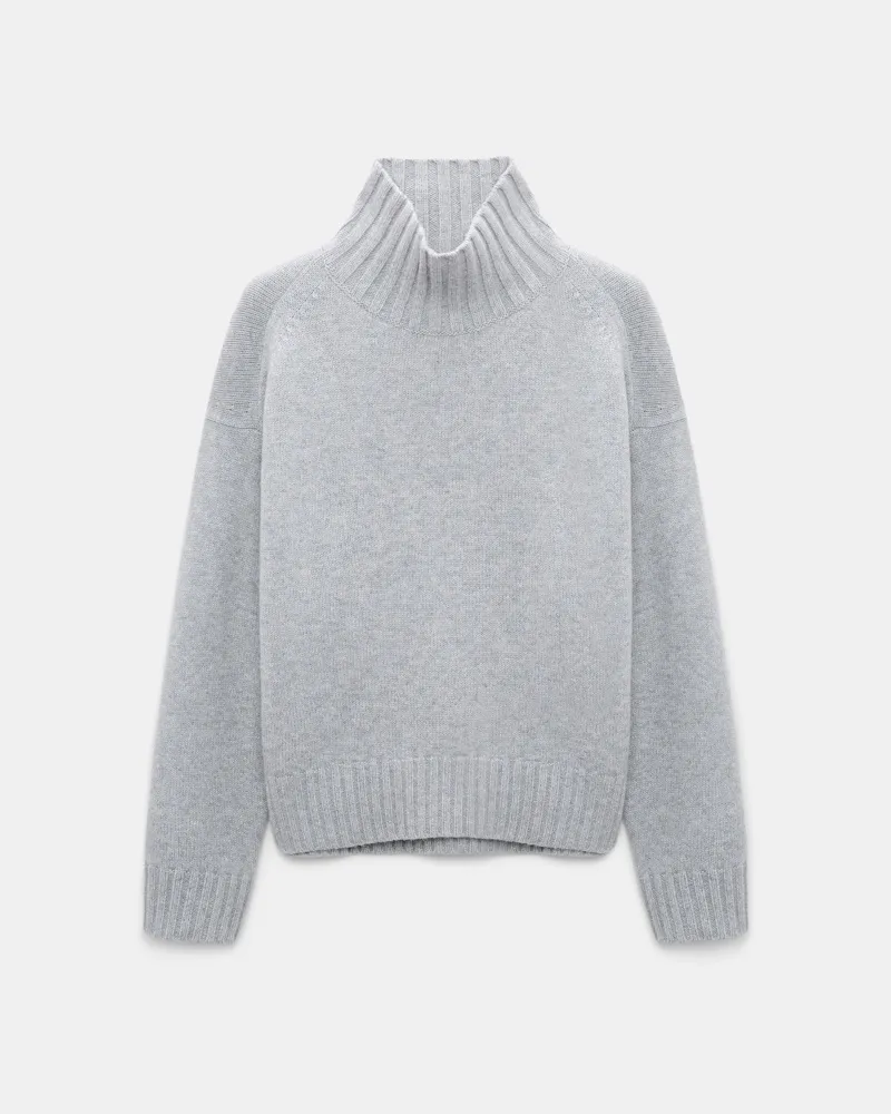 Dorothee Schumacher Rollkragenpullover aus Merino-Kaschmir-Mix Grau