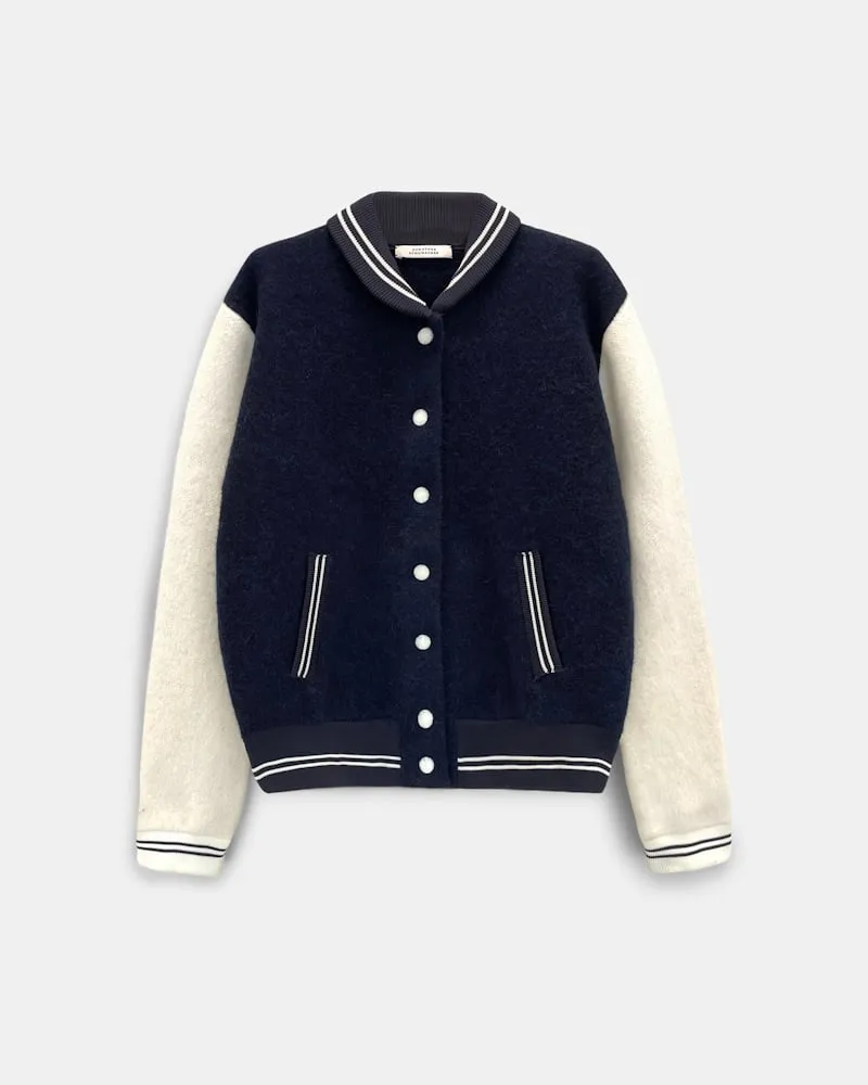 Dorothee Schumacher Oversized Bomberjacke aus Alpaka-Mix Blau