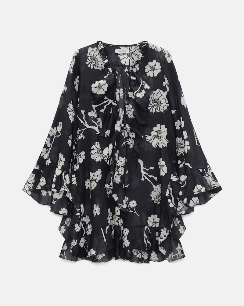 Dorothee Schumacher Tunika aus bedrucktem Crinkle Ramie Multi