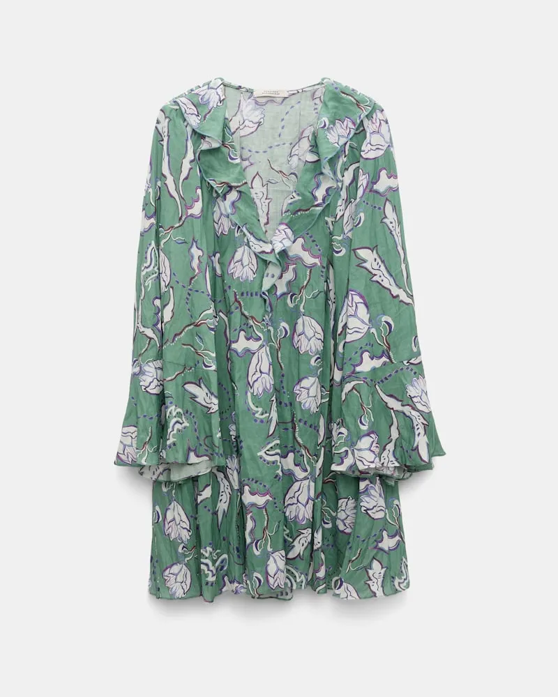 Dorothee Schumacher Kaftankleid aus Ramie mit Signature Print Multi