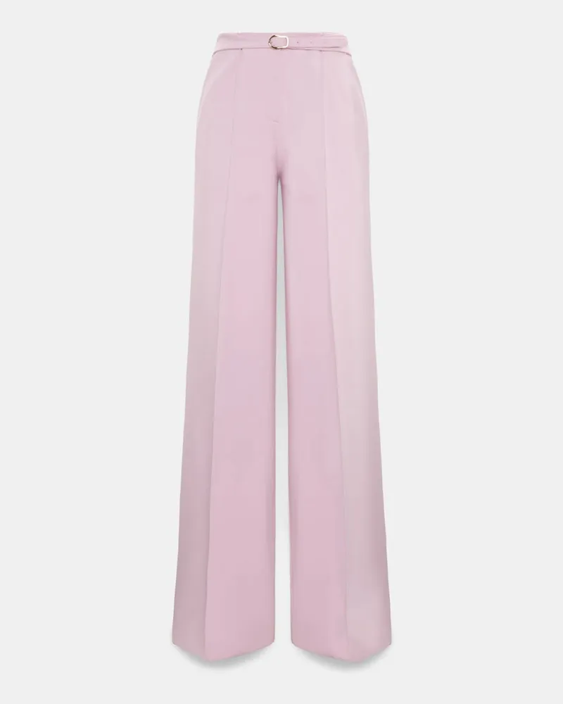 Dorothee Schumacher Wide Leg Pants aus Punto Milano Rosa