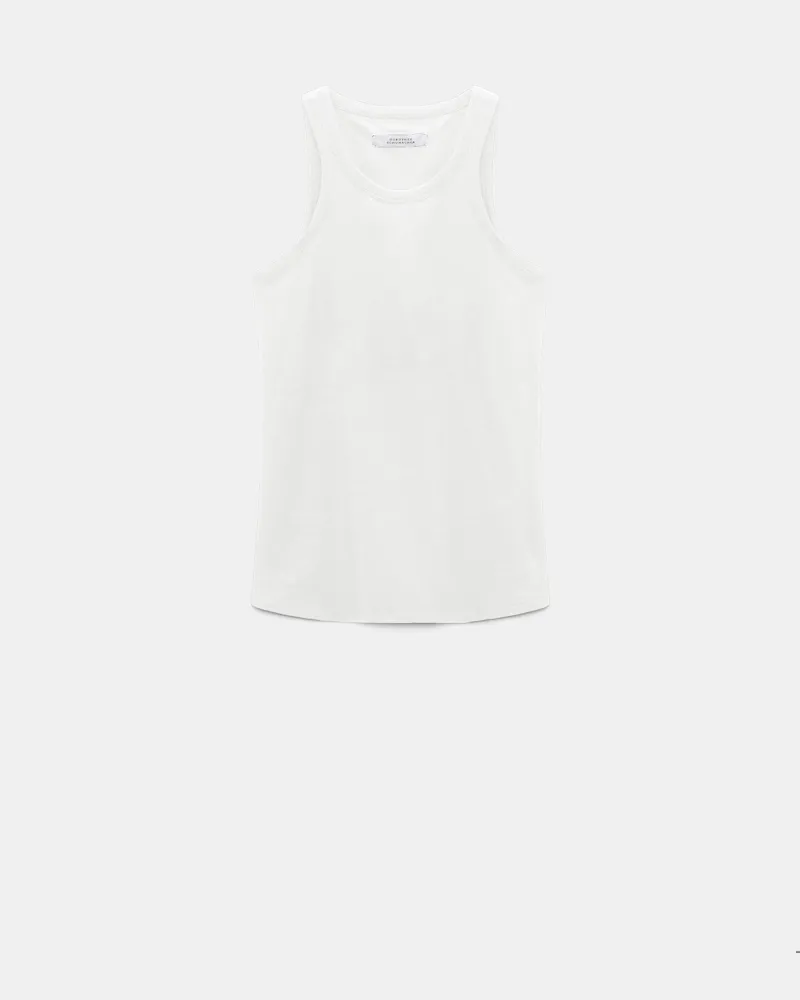 Dorothee Schumacher Tanktop mit Blütendetail Weiß