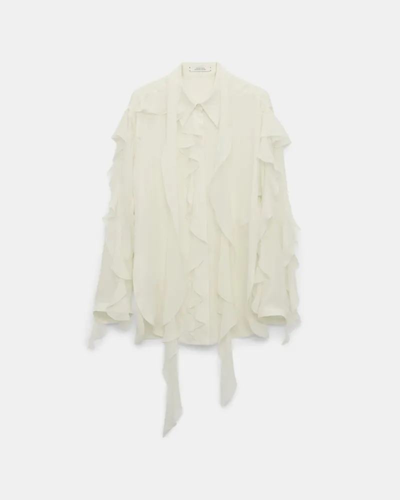 Dorothee Schumacher Bluse mit Volants Weiß