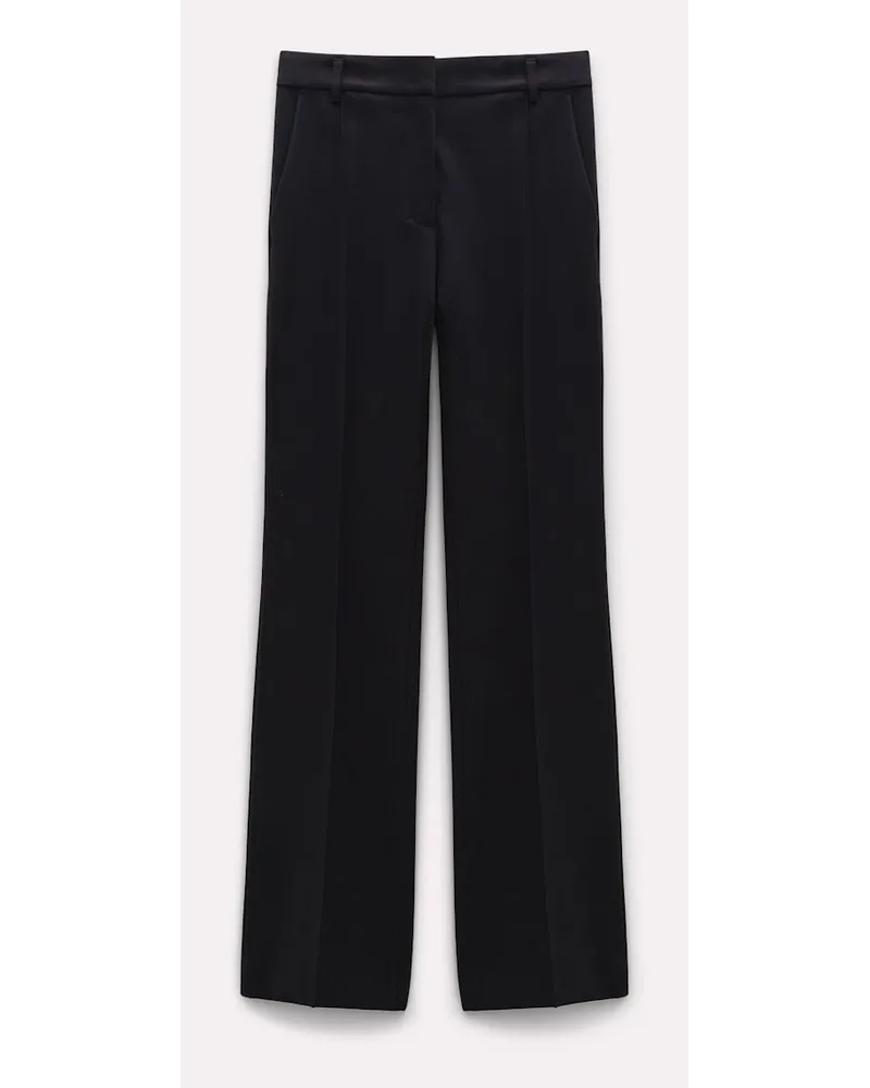 Dorothee Schumacher Hose mit ausgestelltem Bein aus Punto Milano Schwarz