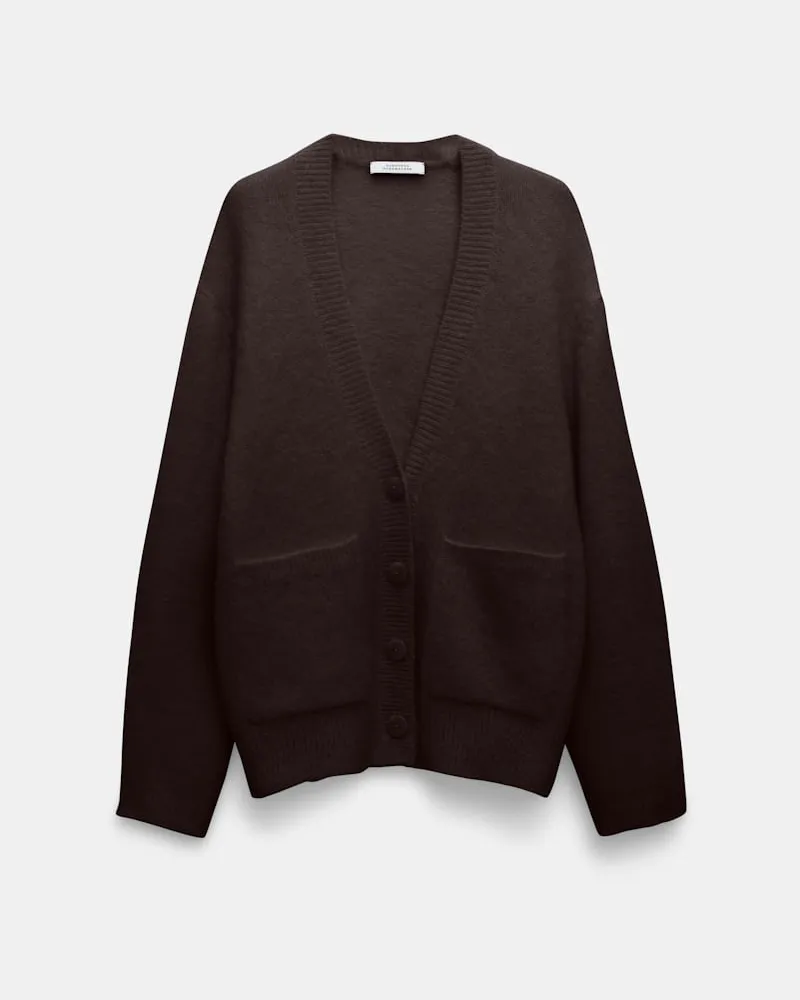 Dorothee Schumacher Cardigan aus Alpaka-Garn Braun