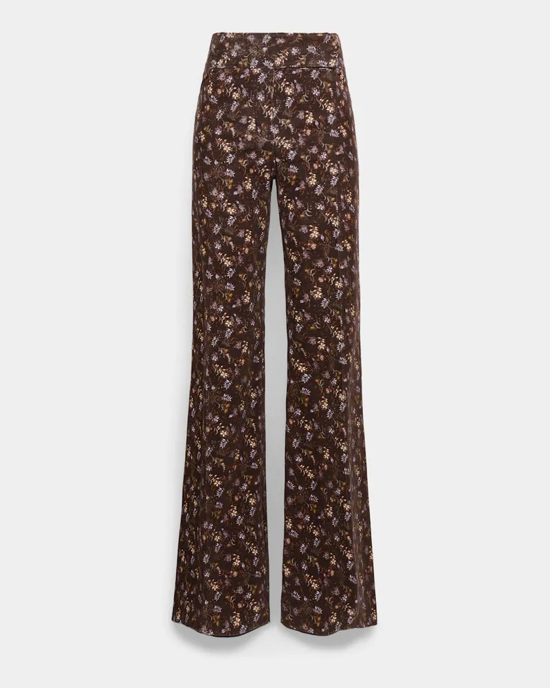 Dorothee Schumacher Hose mit Millefleur Print Braun