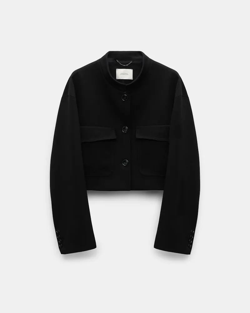 Dorothee Schumacher Verkürztes Jacket aus Punto Milano Schwarz